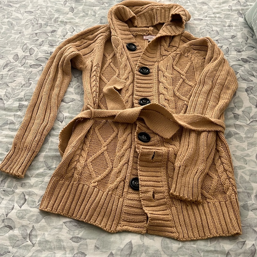 Cable Knit Cardigan Sweater